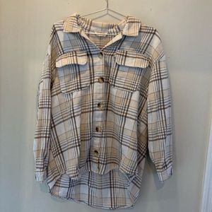 Cream flannel